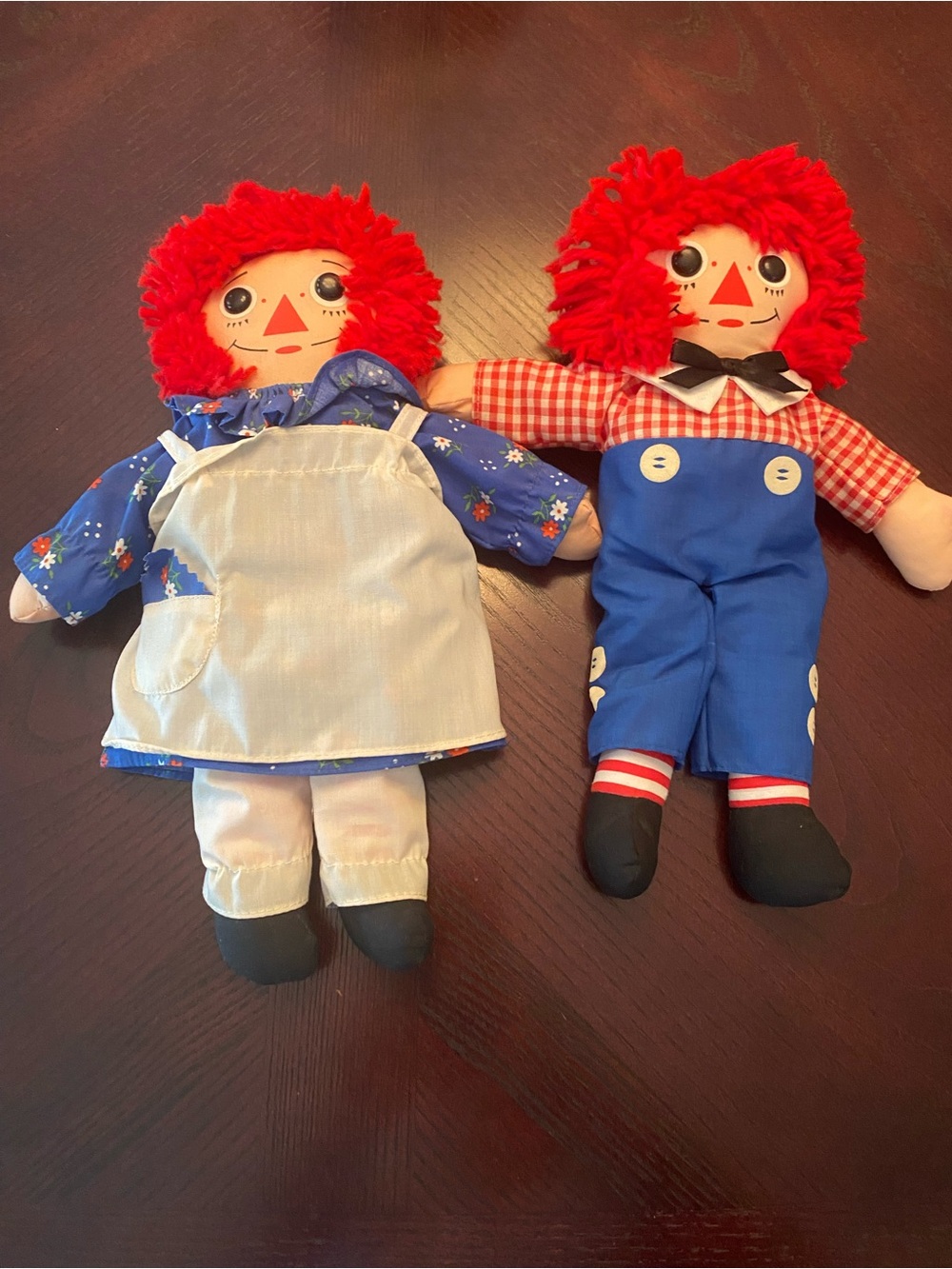 Vintage Raggedy Ann and Andy 12 inch doll by Playskool